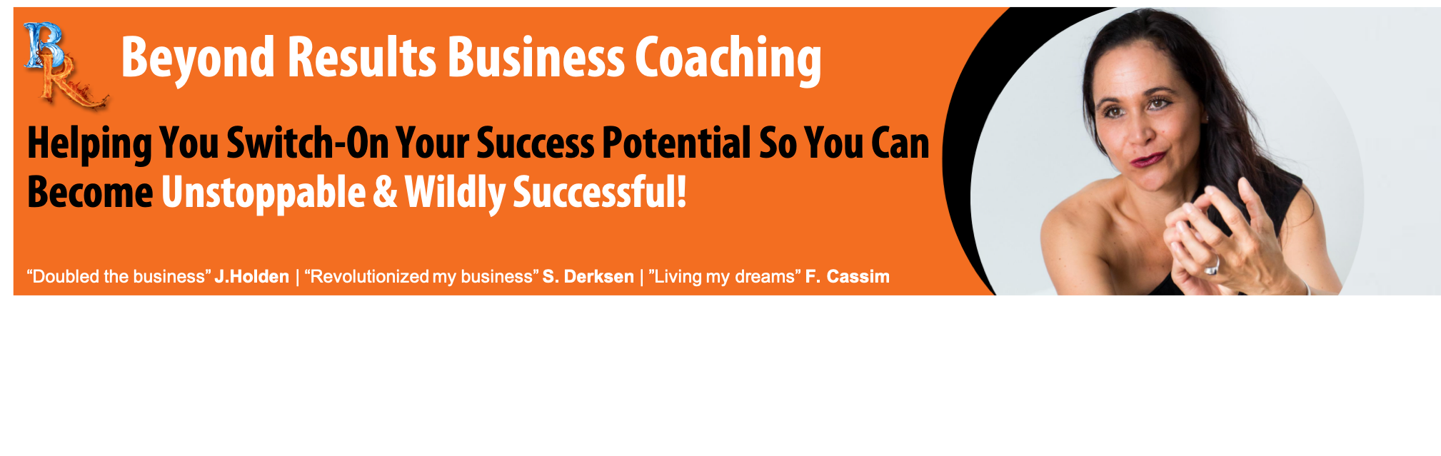Beyond Results Business Coaching Header - Carmen Wilde Wilde Success, Business Coach, Business Coaching, Carmen Wilde